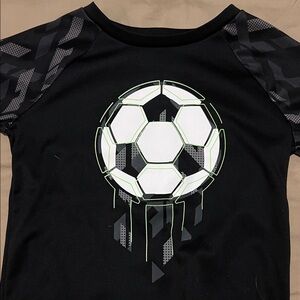 Jumping Beans Black Soccer Graphic Tee